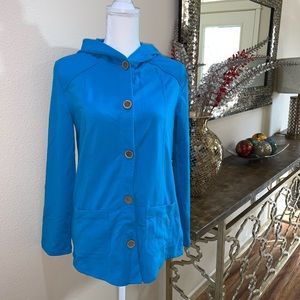 Susan Graver blue cardigan/sweater